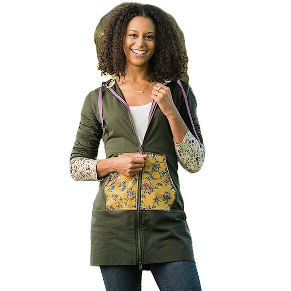 Matilda Jane Choose Your Own Path Patches of Light Hoodie Zip Up Size Medium - Picture 1 of 12